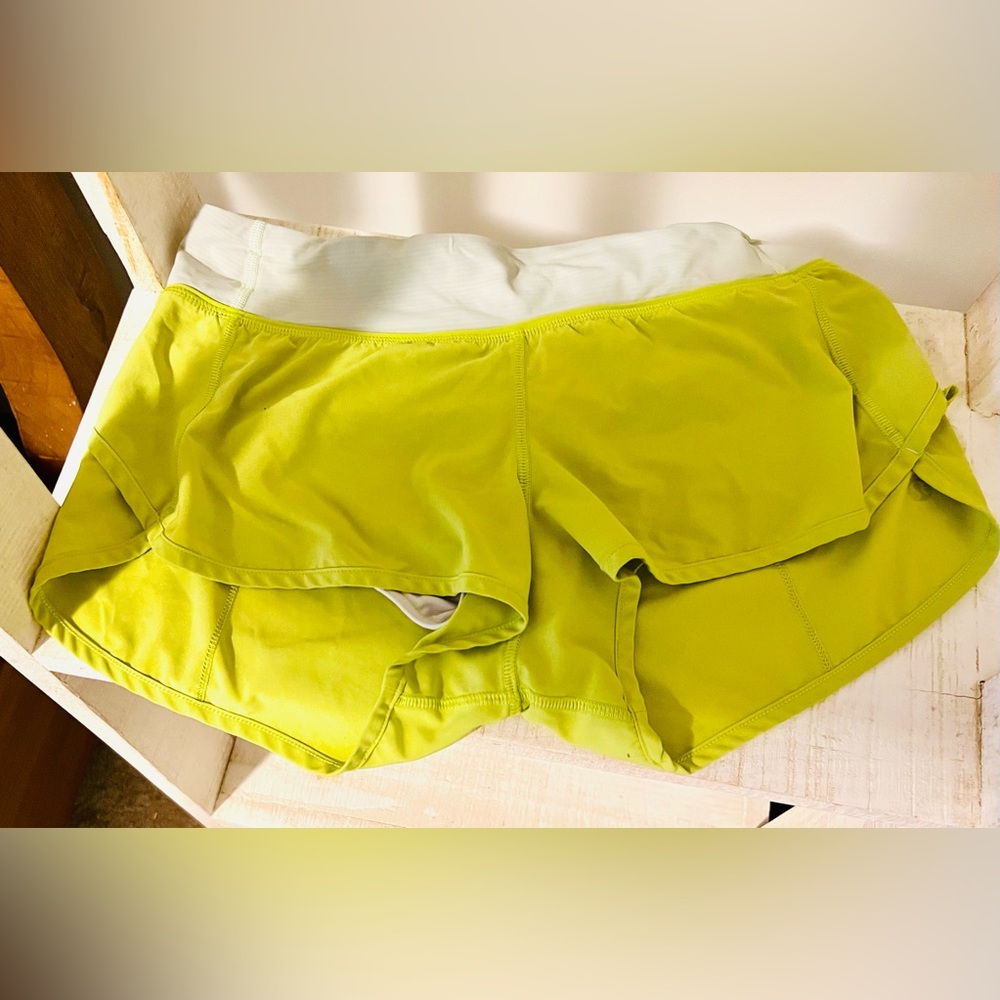 Lululemon Lime Green Shorts (size 6)